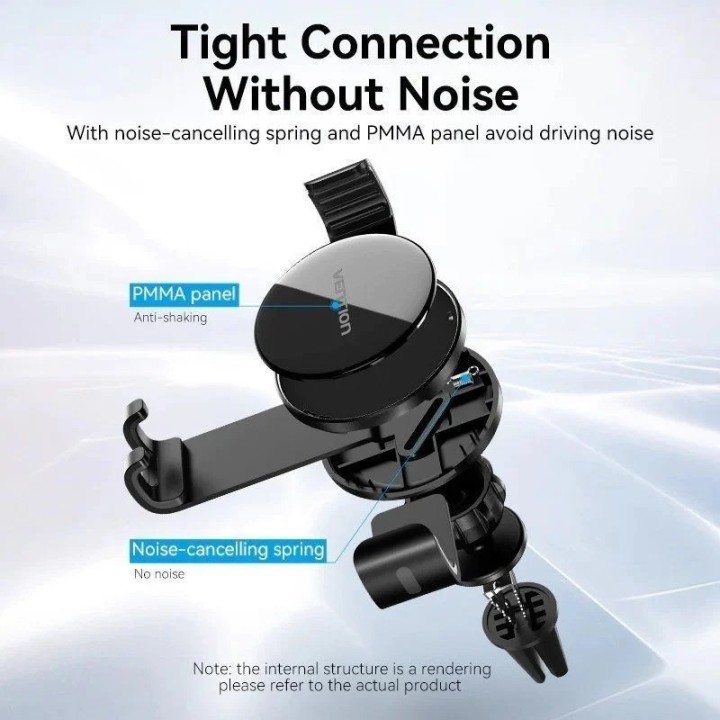 SOPORTE VENTION COCHE PARA SMARTPHONE 4.7-7.2 CLIP BLACK
