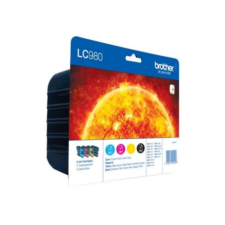 PACK TINTA BROTHER LC980VALBP COLOR + BLACK
