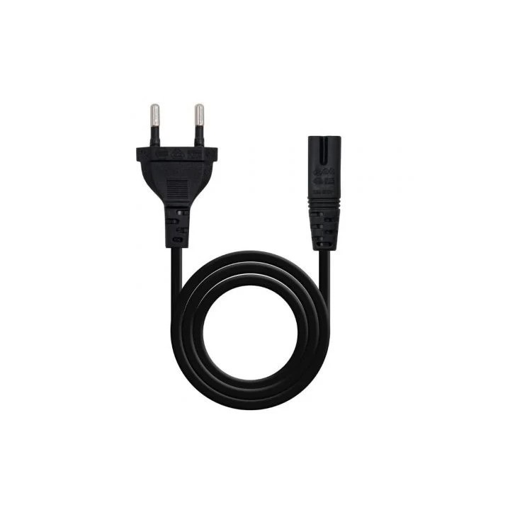 CABLE ALIMENTACION FORMA 8 NANOCABLE 3M CEE7/16 MACHO - C7 HEMBRA BLACK