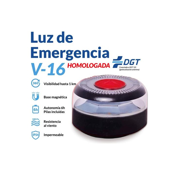 Iunik Baliza V16 IoT/2 Geolocalizada Telefónica y Homolagada por la DGT