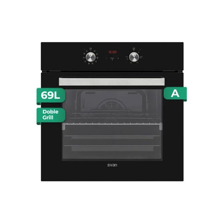 Svan SHM10700DCN Horno 60cm 69L Cristal Negro