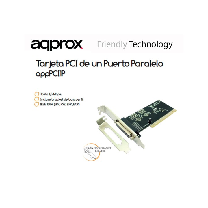 TARJETA PARALELO 1 PUERTO PCI APPROX APPPCI1P