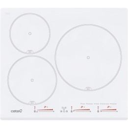 Cata INSB6030WH Encimera 3F Induccion Blanca