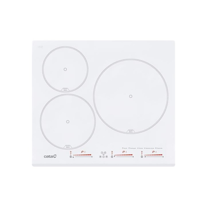 Cata INSB6030WH Encimera 3F Induccion Blanca
