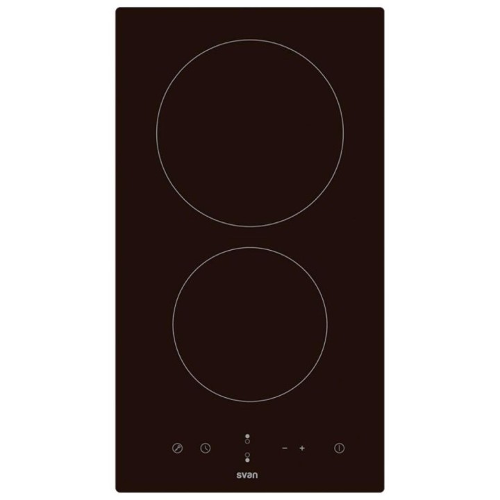 Svan SV2301 Vitrocerámica 2F 50cm Cristal Negro