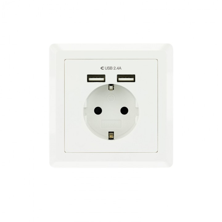 NANOCABLE 10.35.0010 ENCHUFE INTELIGENTE SCHUKO 2 USB