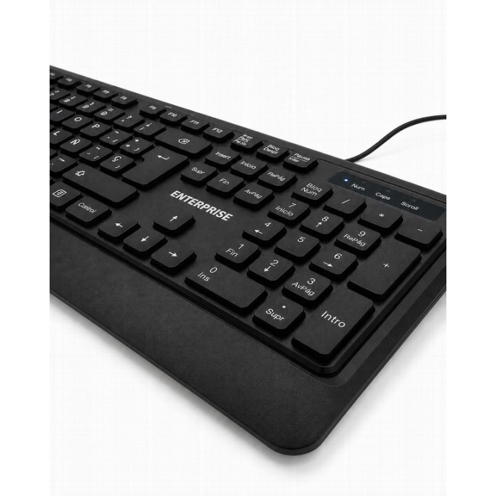 TECLADO + RATON ENTERPRISE PRO KM102 ISLE USB BLACK