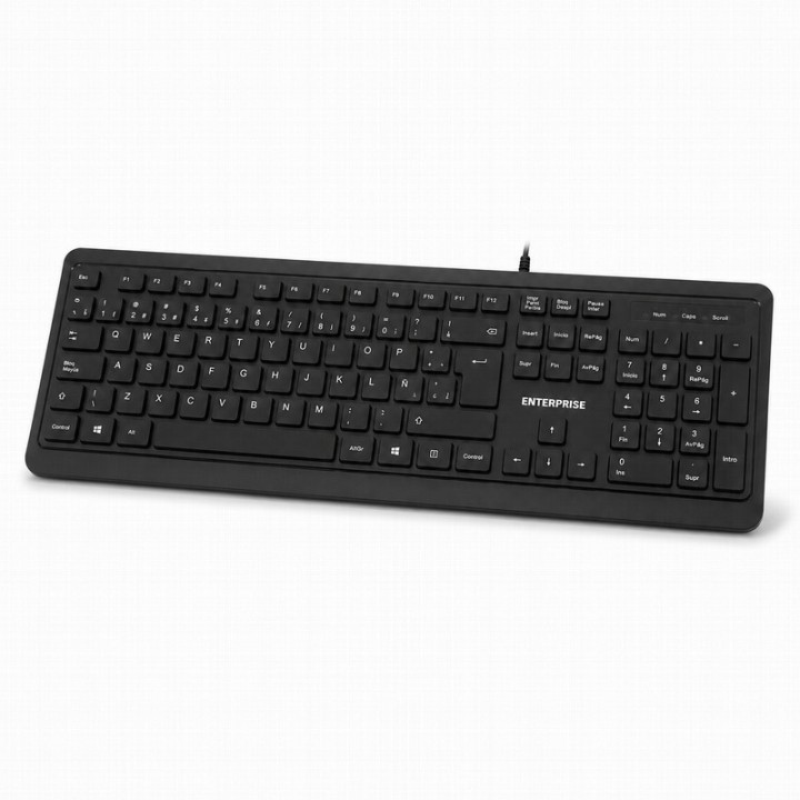 TECLADO + RATON ENTERPRISE PRO KM102 ISLE USB BLACK