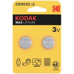 KODAK CR2032 Batería Litio ULTRA 3V 2 UNDS (30417687)