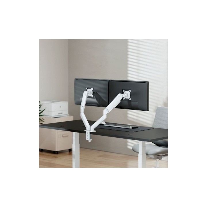 SOPORTE DE MESA TV/MONITOR AISENS 17 - 32 2 BRAZOS GIRATORIO/INCLINABLE HASTA 9KG WHITE