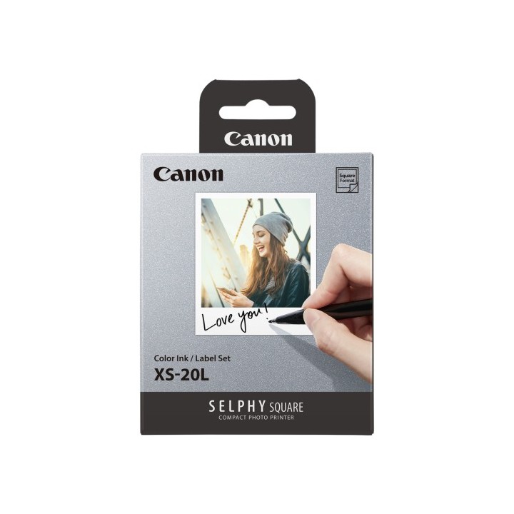 Canon Pack de papel y tinta XS-20L para Selphy Square QX10