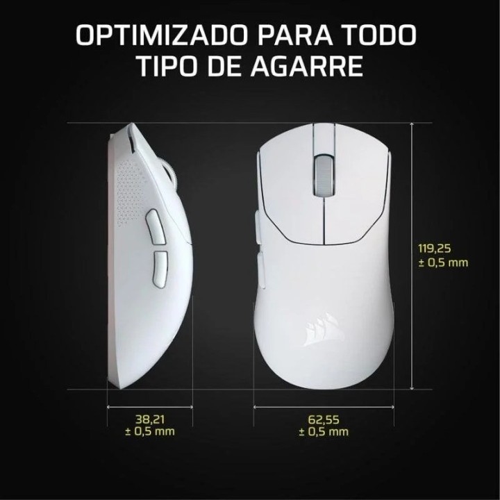 RATON GAMING CORSAIR SABRE PRO ULTRALIGHT WIRELESS WHITE