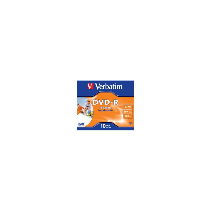 DVD-R VERBATIM 10 UNIDADES 4.7GB 16x 43521
