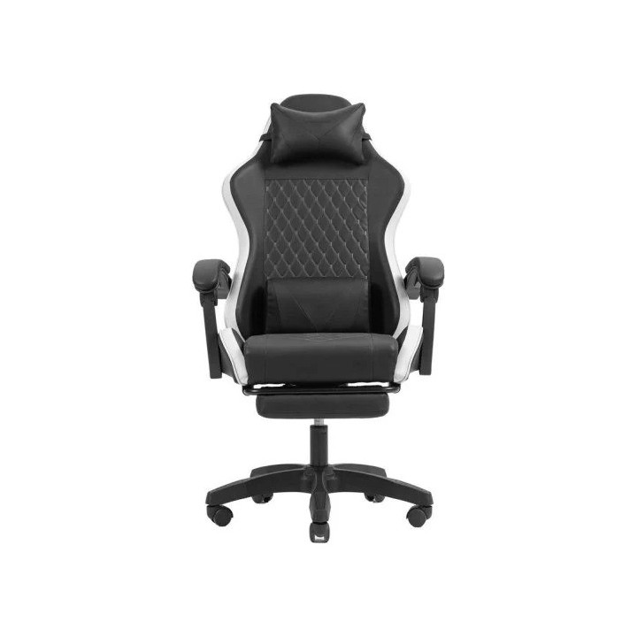 SILLA GAMING MARS GAMING MGC-X ERGONOMICO REPOSAPIES CUERO PU WHITE/BLACK
