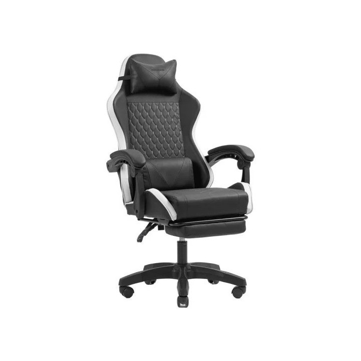 SILLA GAMING MARS GAMING MGC-X ERGONOMICO REPOSAPIES CUERO PU WHITE/BLACK