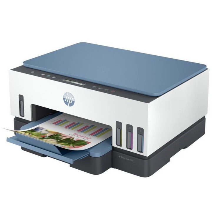 IMPRESORA HP SMART TANK MULTIFUNCION 7006 COLOR WIFI DUPLEX WHITE/BLUE