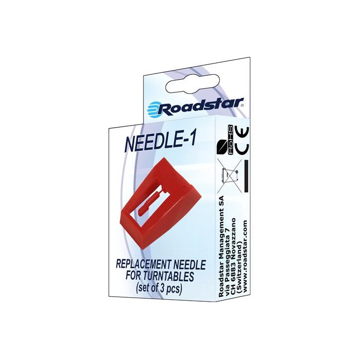 ROADSTAR NEEDLE-1 Set 3 agujas para tocadiscos