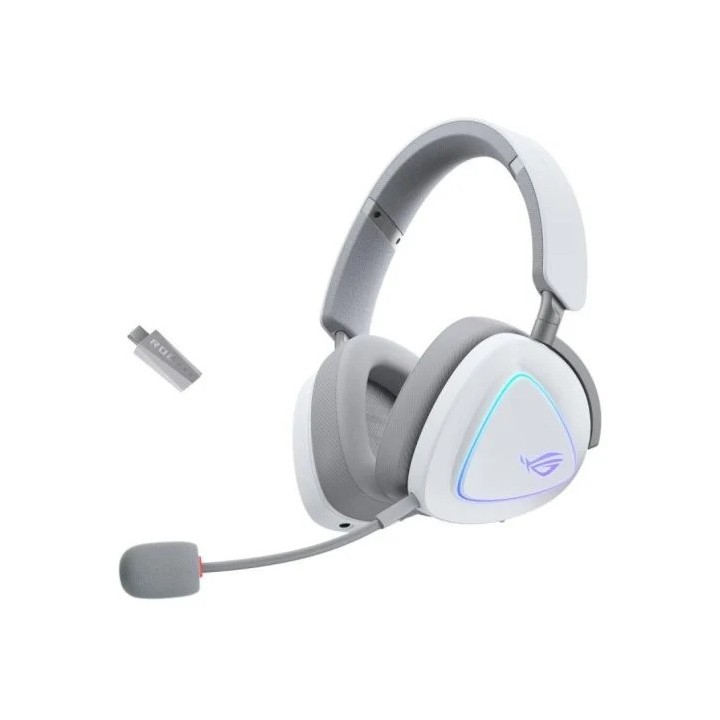AURICULARES + MICROFONO ASUS GAMING ROG DELTA II INALAMBRICO WHITE