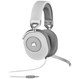 AURICULARES + MICROFONO CORSAIR HS65 USB GAMING HEADSET RGB 7.1 WHITE