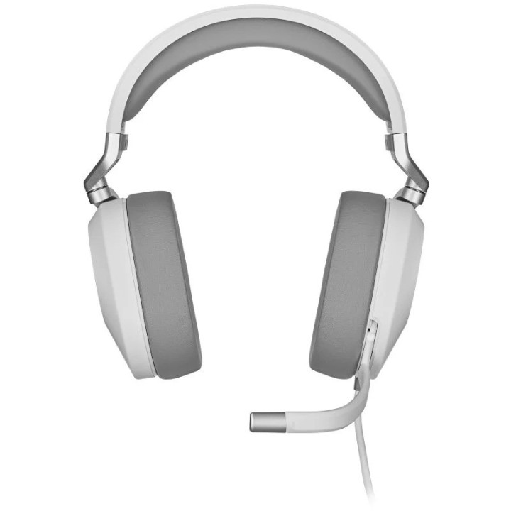 AURICULARES + MICROFONO CORSAIR HS65 USB GAMING HEADSET RGB 7.1 WHITE