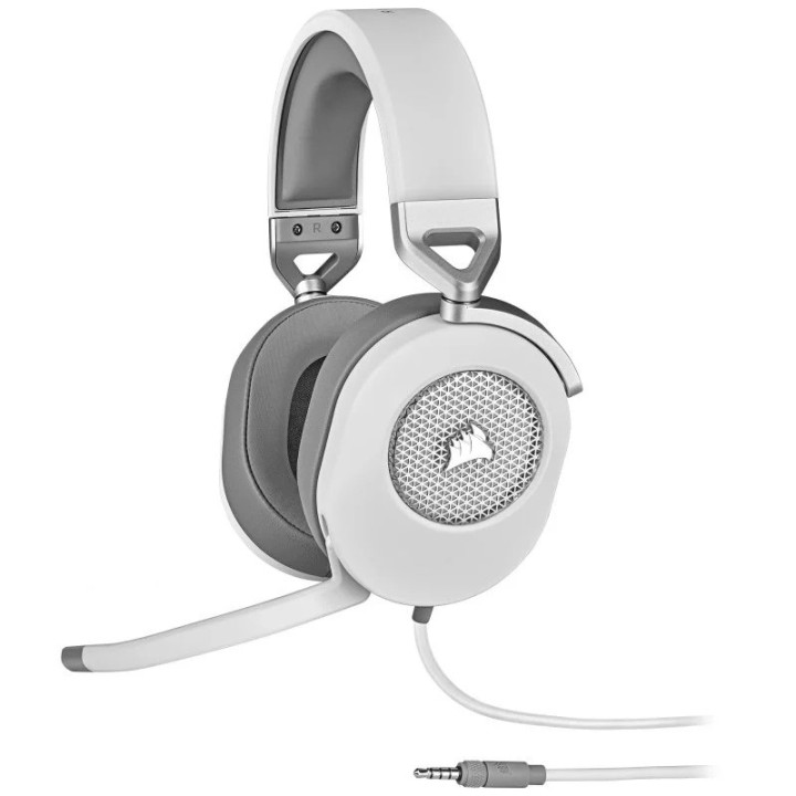 AURICULARES + MICROFONO CORSAIR HS65 USB GAMING HEADSET RGB 7.1 WHITE
