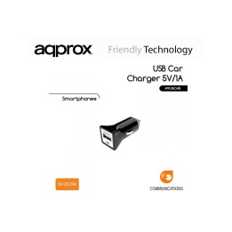 CARGADOR APPROX COCHE 1 PUERTO USB NEGRO APPUSBCARB