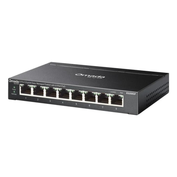 SWITCH TP-LINK ES208GP GIGABIT 8 PUERTOS POE+