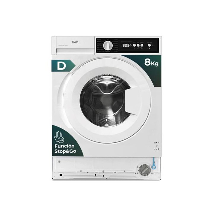 Svan SLI8200D Lavadora C.Frontal Integración 1200 rpm 8 KG