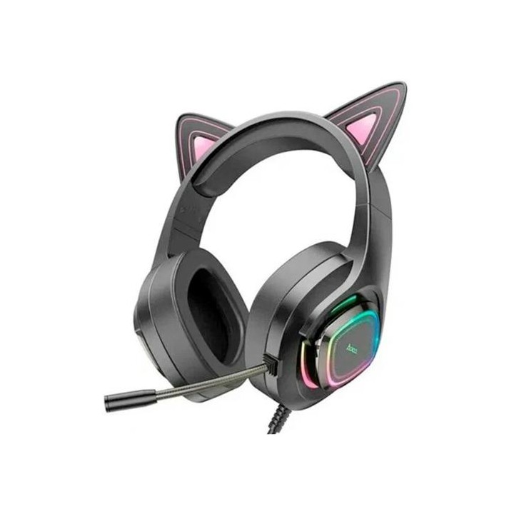 Hoco W107 Auricular Gaming con Luces LED y conexión USB y Jack Phantom
