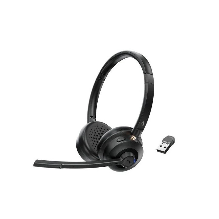 AURICULARES + MICROFONO CREATIVE HEADSET CHAT WIRELESS USB BLACK
