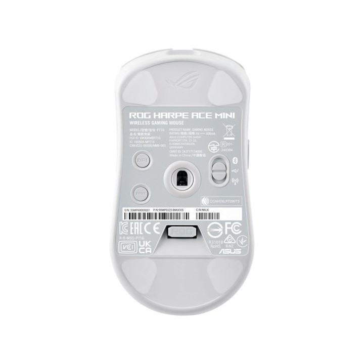RATON ASUS GAMING ROG HARPE ACE MINI INALAMBRICO WHITE