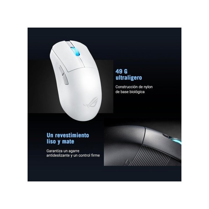 RATON ASUS GAMING ROG HARPE ACE MINI INALAMBRICO WHITE