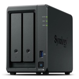 UNIDAD NAS SYNOLOGY DS725+ 2 HDD/SSD DISKTATION CPU 3.1GHZ 4GB BLACK