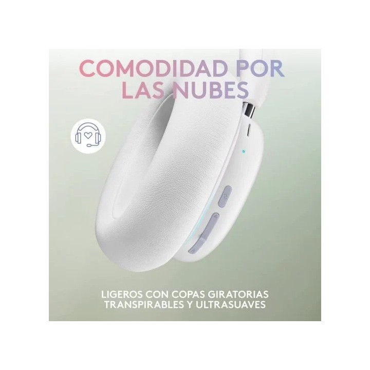 AURICULARES + MICROFONO LOGITECH GAMING G735 WIRELESS DTS 7.1 DOLBY ATMOS WHITE