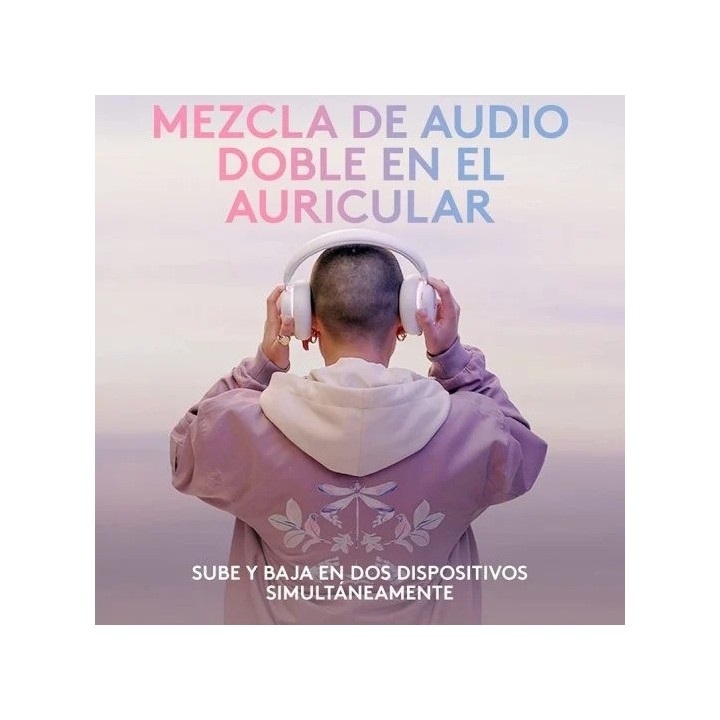 AURICULARES + MICROFONO LOGITECH GAMING G735 WIRELESS DTS 7.1 DOLBY ATMOS WHITE