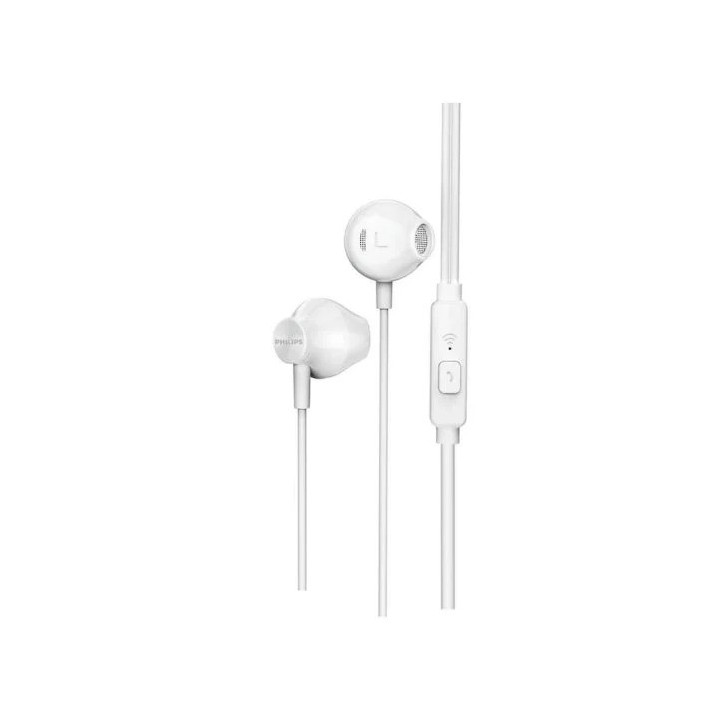AURICULARES + MICROFONO PHILIPS TAUE101 IN EAR JACK 3.5MM WHITE