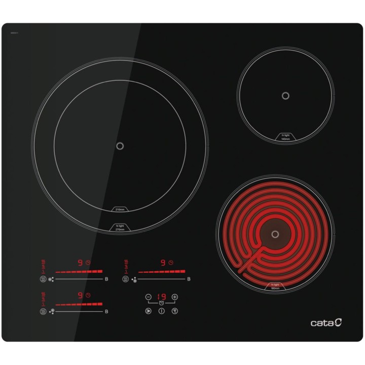 Cata TDM 6003 Vitroceramica 3F Negra