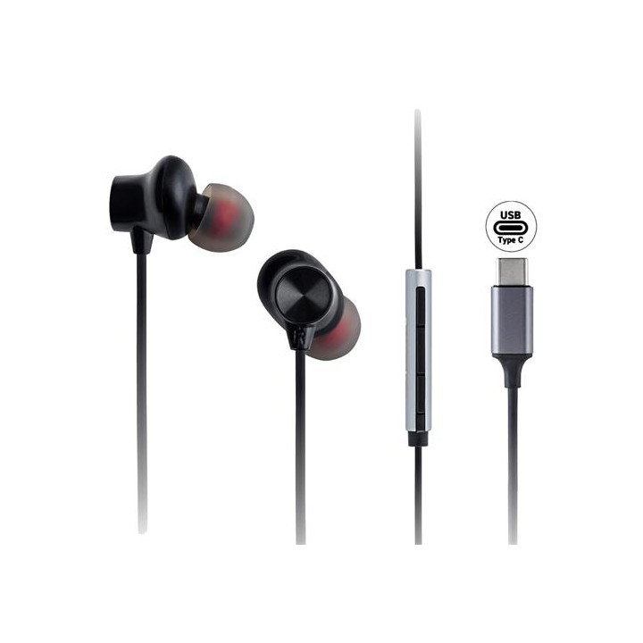 Panasonic RP-TCM225DEK Auricular USB-C Negro