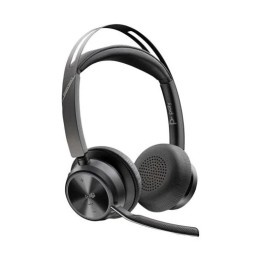 AURICULAR + MICROFONO POLY VOYAGER FOCUS 2 WIRELESS BT TEAMS + BASE DE CARGA