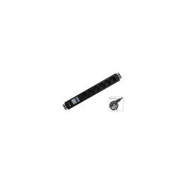 WP WPN-PDU-G02-12 EXTENSION DE CORRIENTE AC SCHUKO 12 TOMAS NEGRO