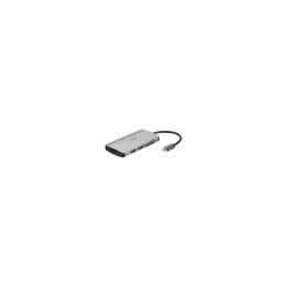 HUB D-LINK USB-TIPO C 8 EN 1 3XUSB 3.0 1XUSB TIPO-C 1XUSB TIPO-C CARGA 1XHDMI 1XRJ45 LECTOR TARJETAS SD MICROSD DUB-M810