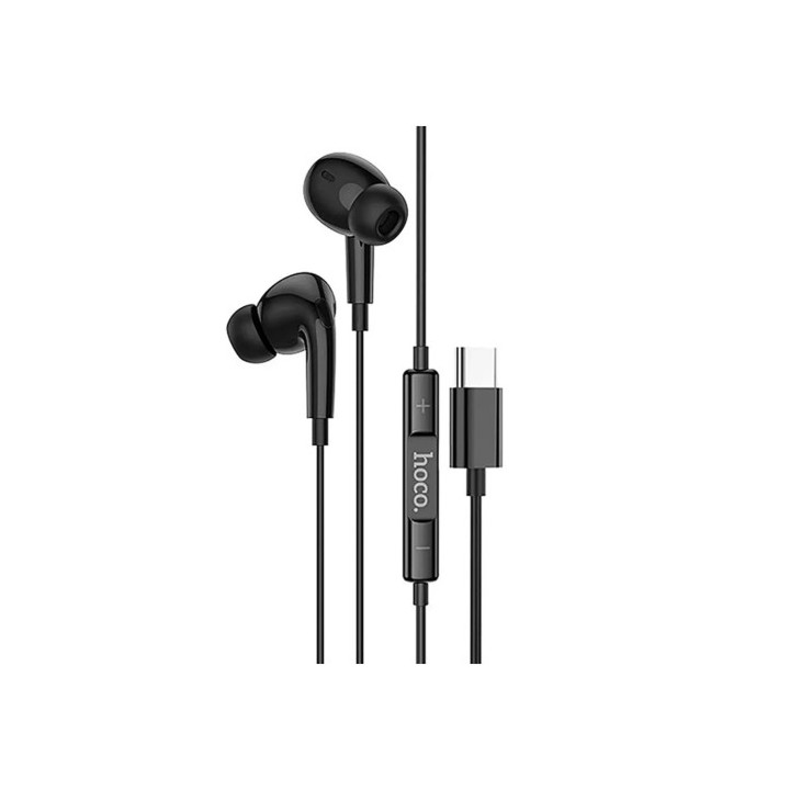 Hoco M101 Pro Auricular con Micrófono y Conexión USB-C Negro