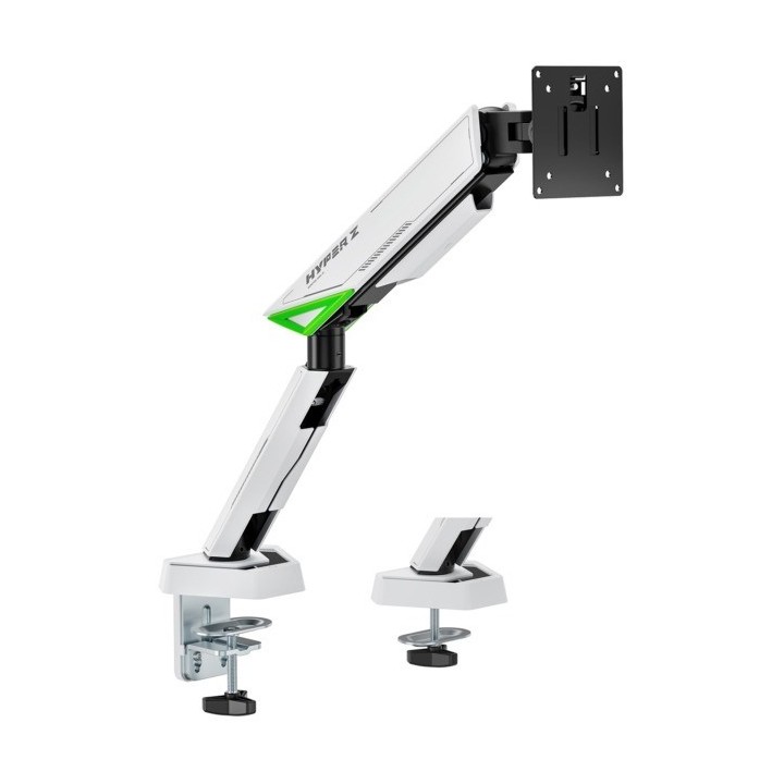 SOPORTE DE MESA GAMING TV/MONITOR AISENS 17 - 49 1 BRAZO GIRATORIO/INCLINABLE HASTA 16KG WHITE
