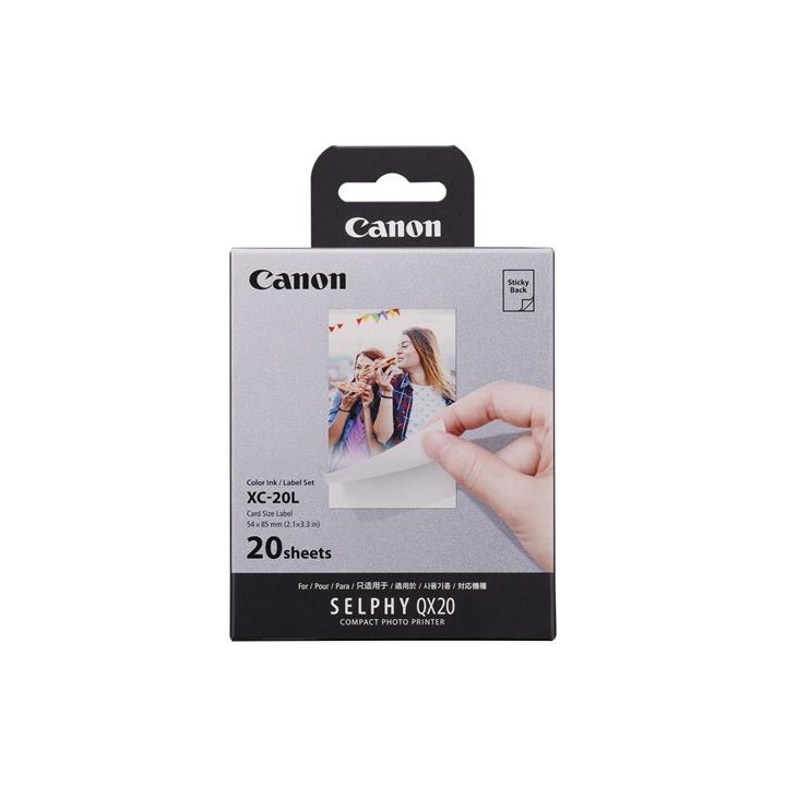 Canon XC-20L Papel Fotográfico para QX20 Pack 20 Pegatinas