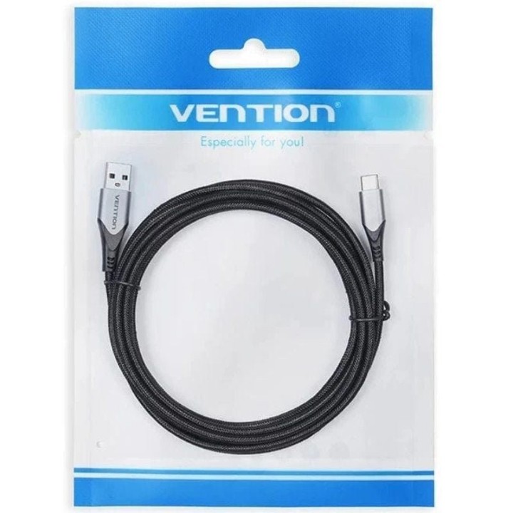 CABLE USB-A 2.0 VENTION TIPO USB-A/M - USB-C/M 0.25M BLACK