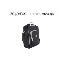 MOCHILA PORTATIL APPROX 15.6p NEGRO-GRIS APPNBST15BG