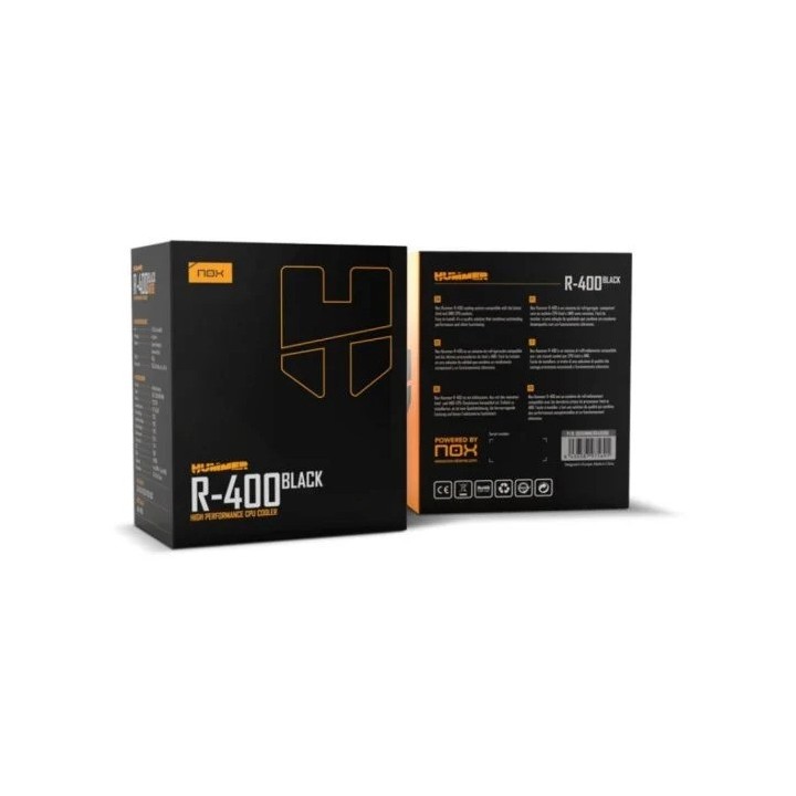 VENTILADOR + DISIPADOR CPU NOX HUMMER R-400 12CM MULTISOCKET
