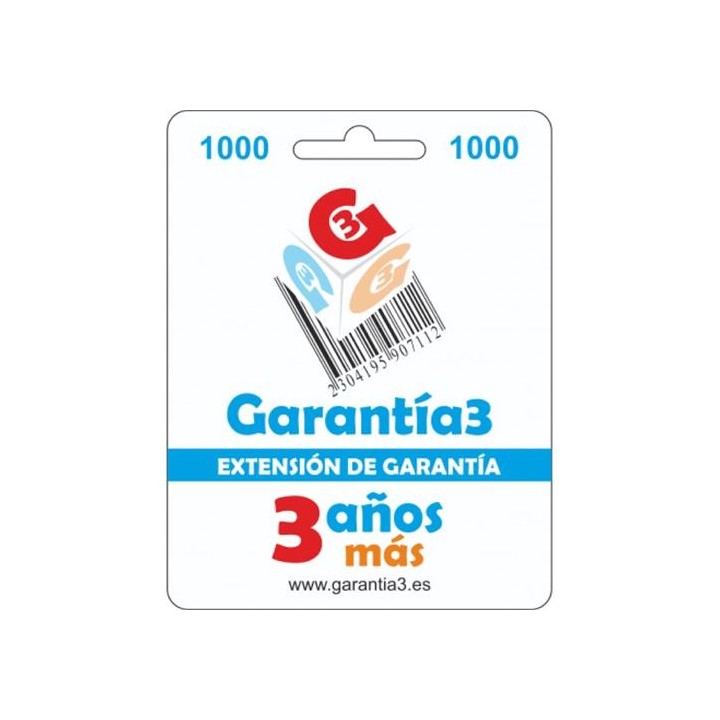BC EXT.GARANTÍA 3 AÑOS G3ES-1000