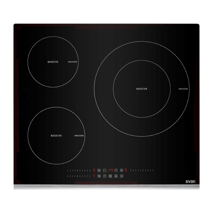 SVAN SVI6393 PLACA INDUCCIÓN 7200W 59X52X6CM CRISTAL