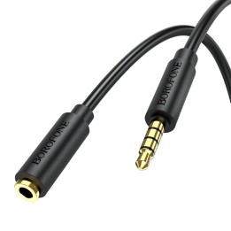 Cable Extensor 3.5mm Macho-Hembra 2m Borofone BL12 negro